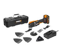 WORX WX696 Battery Multifunction Tool - Electric 20V Tool for Cutting, Sawing, Grinding & More - With Battery, Charger & Case