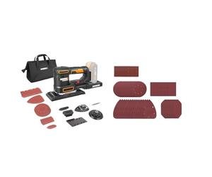 WORX WX820 Sander, WX820.9 & WA2028 Mixed Sanding Sheet Set for WX820 Multi Sander
