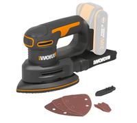 WORX 20V Multi-Sander | PowerShare | WX822.9 - No Battery or Charger | Dust Collection System, Velcro Fastening System, Easy and Quick Adjustment