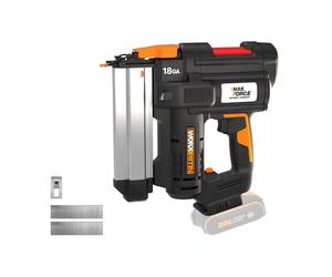 Worx WX842.9 Nitro Cordless Nailer 20V 18GA - 80 Nails/Min - Nail 15 - 50mm - High Performance Wireless Nail Gun - Tool-Free - No Battery and