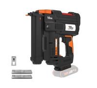 WORX WX844.9 20V Cordless 18 Gauge Narrow Crown Stapler - Efficient Battery Powered Staple Gun for Woodworking, Trim, Cabinets, Underlayment - Quick-Load, Anti-Ejection, Dual Firing Modes - Tool Only