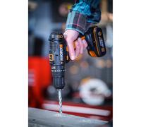 WORX WX902 18V Cordless Impact Driver & Hammer Drill x2 2.0Ah Battery Carry Case