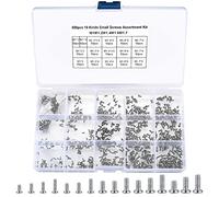woshilaoDS 800 Pcs Micro Tiny Screws, M1 M1.2 M1.4 M1.6 M1.7 Pan Head Small Screws Set forWatch Glasses Repair Spectacles Laptop Computer Electronic Micro