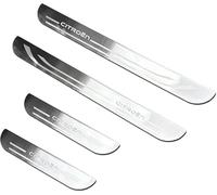 woshisanni 4 Pcs Car Door Sill Protector Strips for Citroen C3 C4 C5 2017-2023, Stainless Steel Kick Plates Scuff Guard Threshold Cover Welcome Pedal Accessories