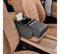 Car Armrest Pad for Suzuki Swace I 2020-2023, Car Center Console Organizer With Cup Holder and Tissue Box Dispenser Car Armrest Cushion,Grey