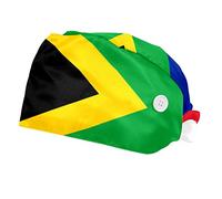 WOSHJIUK Working Hat 2 Pack Scrub Caps for Women,France and South Africa Flag,Tie Back Cap Adjustable Scrub Hat