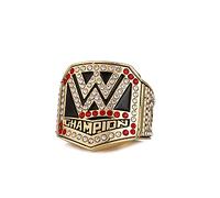 WOSHUAI WWE 2016 Championship Ring Replica, Gold, Signet, Jewelry, Size 10-12