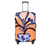 Woshuwo Abstract Flower Boho Minimalism Elastic Travel Luggage Covers Dustproof Scratch-Resistant Suitcase Protector Fit 22-24 Inch