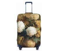 Woshuwo Abstract Hydrangea Floral Vase Vintage Elastic Travel Luggage Covers Dustproof Scratch-Resistant Suitcase Protector Fit 22-24 Inch