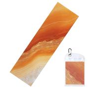 Woshuwo Agate Slice Background Cooling Towels For Neck And Face 40" X 12" Cool Sweat Rags Soft Breathable Chill Ice Towel For Sport Yoga Golf Gym