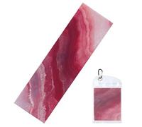 Woshuwo Agate Slice Pink Cooling Towels For Neck And Face 40" X 12" Cool Sweat Rags Soft Breathable Chill Ice Towel For Sport Yoga Golf Gym
