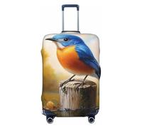 Woshuwo Bird On A Fence Post Elastic Travel Luggage Covers Dustproof Scratch-Resistant Suitcase Protector Fit 22-24 Inch