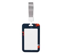 Woshuwo Cartoon Cute Crabs with Big Eyes Sliding Id Badge Holder Hard Plastic Work Card Case Name Tag Protector for Nurses Office