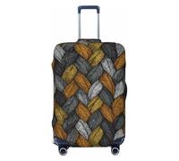 Woshuwo Color Texture Pattern Elastic Travel Luggage Covers Dustproof Scratch-Resistant Suitcase Protector Fit 22-24 Inch