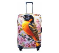 Woshuwo Colorful Bird Elastic Travel Luggage Covers Dustproof Scratch-Resistant Suitcase Protector Fit 22-24 Inch