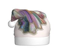 Woshuwo Coquette Ghost In Vintage Cowgirl Santa Hat Adult Xmas Headwear Novelty Christmas Hat