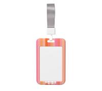 Woshuwo Cute Ghost Holding A Pumpkin Candy Bucket Sliding Id Badge Holder Hard Plastic Work Card Case Name Tag Protector for Nurses Office