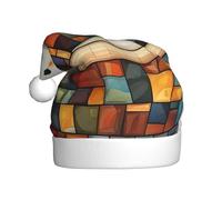 Woshuwo Cute Ghost Reading In The Bathtub Santa Hat Adult Xmas Headwear Novelty Christmas Hat