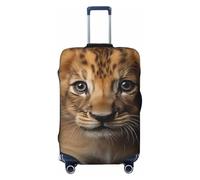 Woshuwo Cute Small Lion Elastic Travel Luggage Covers Dustproof Scratch-Resistant Suitcase Protector Fit 22-24 Inch