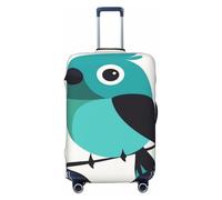 Woshuwo Cute Turquoise Bird Simple Elastic Travel Luggage Covers Dustproof Scratch-Resistant Suitcase Protector Fit 22-24 Inch