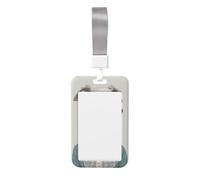 Woshuwo Dog Wearing A Shirt with Lace Sliding Id Badge Holder Hard Plastic Work Card Case Name Tag Protector for Nurses Office