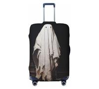 Woshuwo Ghost Stands at The Top of Stairs Elastic Travel Luggage Covers Dustproof Scratch-Resistant Suitcase Protector Fit 22-24 Inch