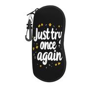 Woshuwo Just Try Once Again Portable Glasses Case Light Sunglasses Bag Eyeglasses Case