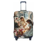 Woshuwo Large Christmas Tree Elastic Travel Luggage Covers Dustproof Scratch-Resistant Suitcase Protector Fit 22-24 Inch