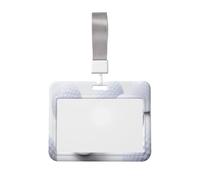 Woshuwo Multiple Golf Balls Sliding Id Badge Holder Hard Plastic Work Card Case Name Tag Protector for Nurses Office