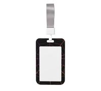 Woshuwo Neon Orange and Purple Spider Web Sliding Id Badge Holder Hard Plastic Work Card Case Name Tag Protector for Nurses Office