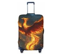 Woshuwo Phoenix Mythical Fire Bird Elastic Travel Luggage Covers Dustproof Scratch-Resistant Suitcase Protector Fit 22-24 Inch