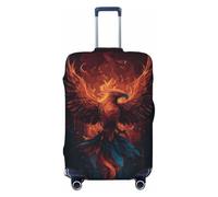 Woshuwo Phoenix Rising from Fire Elastic Travel Luggage Covers Dustproof Scratch-Resistant Suitcase Protector Fit 22-24 Inch