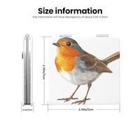 Woshuwo Realistic Bird Travel Makeup Mirror Double-Sided Pu Leather Portable Compact Pocket Magnifying Mirrors