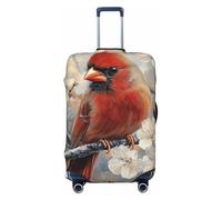 Woshuwo Red Bird Elastic Travel Luggage Covers Dustproof Scratch-Resistant Suitcase Protector Fit 22-24 Inch
