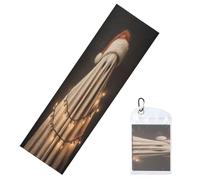 Woshuwo Santa Hat Ghost Christmas Lights Dark Academia Cooling Towels For Neck And Face 40" X 12" Cool Sweat Rags Soft Breathable Chill Ice Towel For Sport Yoga Golf Gym