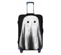 Woshuwo Simple Minimalist Sheet Ghost Elastic Travel Luggage Covers Dustproof Scratch-Resistant Suitcase Protector Fit 22-24 Inch