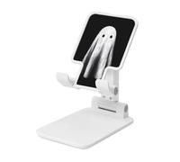 Woshuwo Simple Minimalist Sheet Ghost Foldable Cell Phone Stand Adjustable Angle Height Desktop Portable Cellphone Cradle Compatible With All Smartphone White-Style
