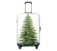 Woshuwo Simple Vintage Christmas Tree Elastic Travel Luggage Covers Dustproof Scratch-Resistant Suitcase Protector Fit 22-24 Inch