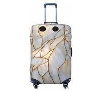 Woshuwo Stained Glass Ghost Elastic Travel Luggage Covers Dustproof Scratch-Resistant Suitcase Protector Fit 22-24 Inch