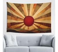 Woshuwo Sun Rising Over The Horizon Tapestry Wall Art For Bedroom Living Room Dorm Modern Aesthetic Tapestry For Parties Backdrop Banner 60x40 Inch