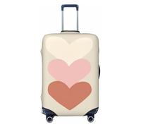 Woshuwo Three Hearts Stacked Elastic Travel Luggage Covers Dustproof Scratch-Resistant Suitcase Protector Fit 22-24 Inch