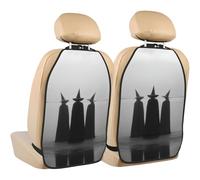Woshuwo Three Witches Standing In The Fog Car Seat Back Kick Protectors,2 Pack Kick Mats With Storage Pockets For Vehicles To Protect From Dirt Mud Scratches