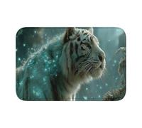 Woshuwo Tiger Standing In A Mystical Forest Door Mats,Non-Slip Doormat For Outside Indoor Entry Farmhouse Home Rugs,40x60cm