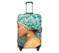 Woshuwo Vintage Egyptian Woman Elastic Travel Luggage Covers Dustproof Scratch-Resistant Suitcase Protector Fit 22-24 Inch