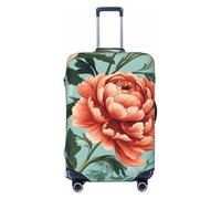 Woshuwo Vintage Flower Pattern Retro Elastic Travel Luggage Covers Dustproof Scratch-Resistant Suitcase Protector Fit 22-24 Inch