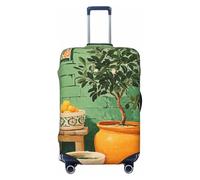 Woshuwo Vintage Olive Tree Elastic Travel Luggage Covers Dustproof Scratch-Resistant Suitcase Protector Fit 22-24 Inch