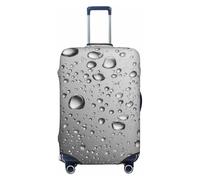 Woshuwo Water Droplets Elastic Travel Luggage Covers Dustproof Scratch-Resistant Suitcase Protector Fit 22-24 Inch