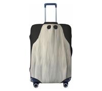 Woshuwo White Sheet Ghost Elastic Travel Luggage Covers Dustproof Scratch-Resistant Suitcase Protector Fit 22-24 Inch