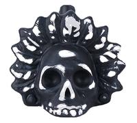 WoskjXas Aztec Death Whistle, 125 dB Loudest Scream Whistles 3D Screaming Whistle Terrifying Sound Screaming Aztec War Whistles, Day of the Dead Hallowmas Gifts for friend (White&Black)