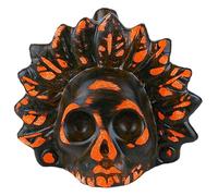 WoskjXas Aztec Death Whistle, 125 dB Loudest Scream Whistles 3D Screaming Whistle Terrifying Sound Screaming Aztec War Whistles, Day of the Dead Hallowmas Gifts for friend (Orange&Black)